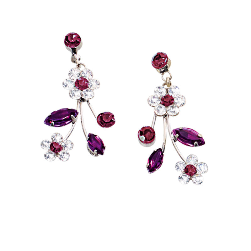 Collier et boucles d'oreilles Mulberry Blooms